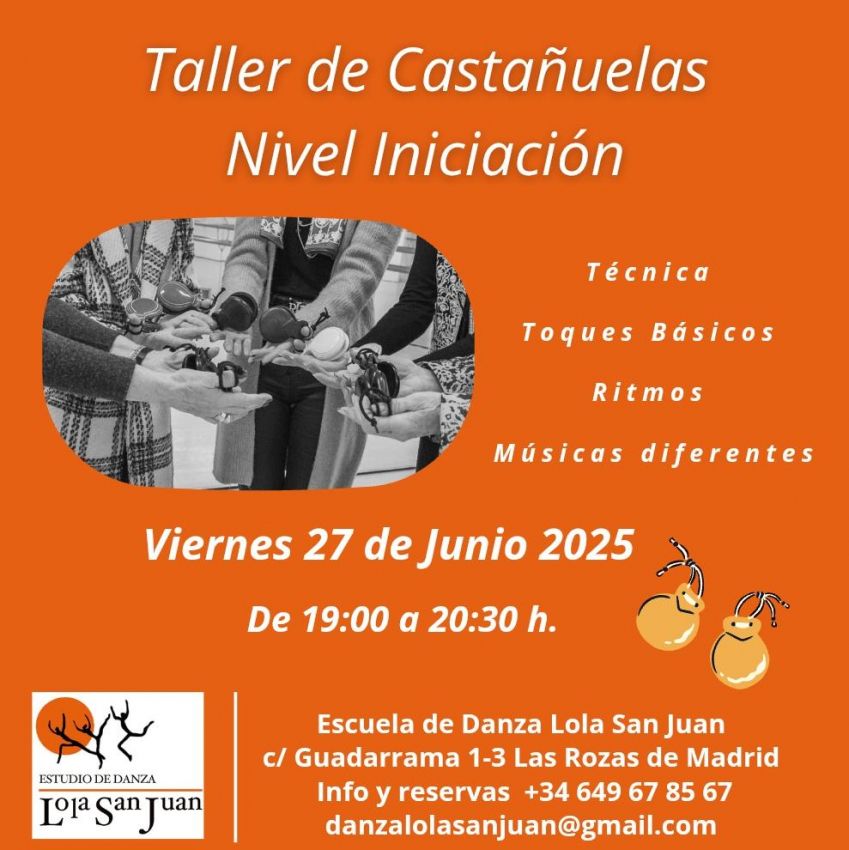 TALLER CASTAÑUELAS INICIACIÓN